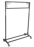 Decorative Rolling Rack, Display Rack, Boutique Style Rack