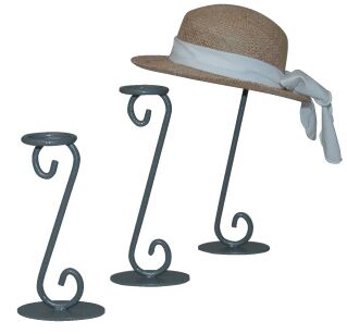 Decorative Hat Rack, Elegant Hat Rack, Hat Display< Millinery Rack