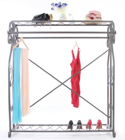 Boutique Clothing Rack, Elegant Garment Rack, Display Store Rack