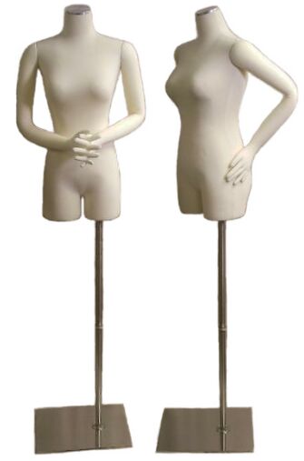 Flexible Arms Dress Form, Female  Dress Form, Jersey Form, Floor Freestanding Form