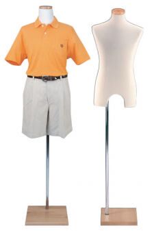 Display Men's Jersey Form, Male  Dress Form, Jersey Form, Floor Freestanding Form