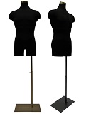 Male Dress Form, Men's Shirt Display Form, Man Display Torso