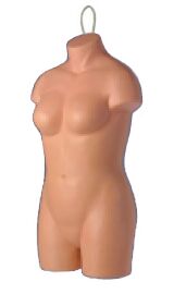 Plus Size Female Body Torso Display,
