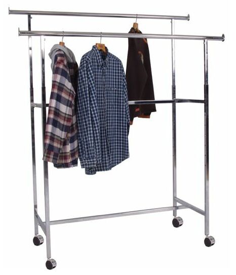 Rolling Garment Rack, Display Store Rack, Commercial Clothing Rack