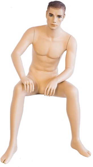 Male Mannequin, Sitting Male Mannequin, Display Mannequin, Store Mannequin