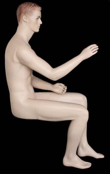 Male Mannequin, Sitting Male Mannequin, Display Mannequin, Store Mannequin